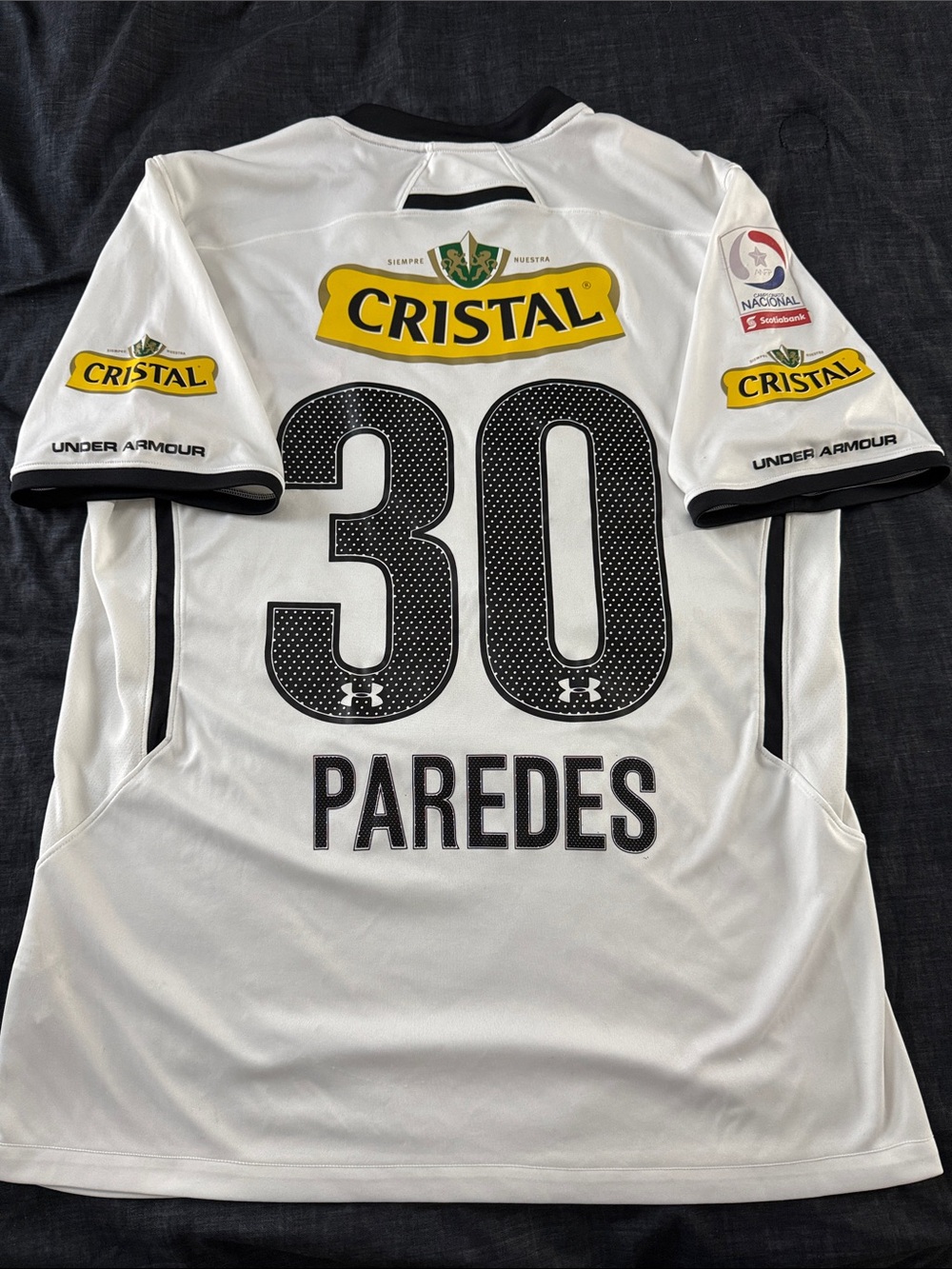 VINTAGE Colo-Colo #30 Esteban Paredes 2014-15 Under Armour Home Jersey